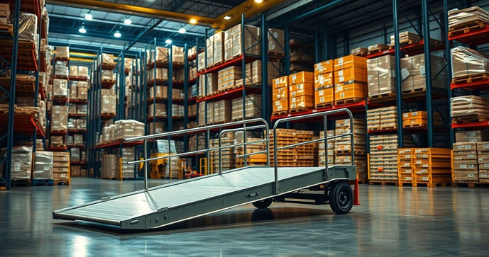 Rampa móvel de carga como solução prática para movimentação de mercadorias